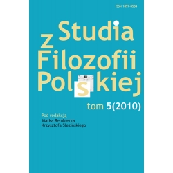 Studia z Filozofii Polskiej, tom 5