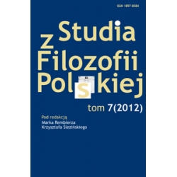 Studia z Filozofii Polskiej, tom 7(2012)